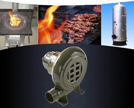 Centrifugal Barbecues Fan Blower - 220V Mini Electric Forge BBQ Blower, Charcoal Chimney Starter, Portable Bounce House Blower, for Outdoor Camping Kitchen Fireplace BBQ Tool Accessories(60W)