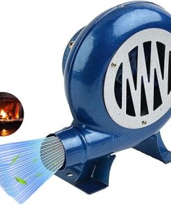Manual Iron Gear BBQ Blower, Cooking BBQ Fan Air Blower, Iron Gear Popcorn Fan Manual Fan, Heavy Duty Starter Flame Exciter Tool, Outdoor Cooking Manual Air Blower Accessories(300W)