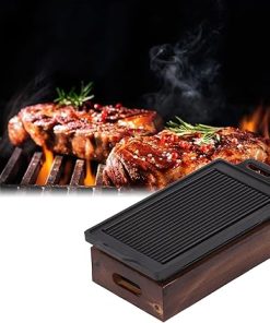 Japanese Style BBQ Grill, Japanese Barbecue Grill Portable Barbecue Stove Food Charcoal Stove BBQ Plate Household Barbecue Tools Accessories for Yakiniku/BBQ 2