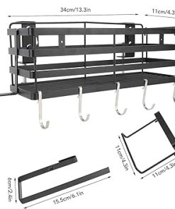 Grill BBQ Accessories Organizer, Magnetic Tool Holder Knife Holder Outdoor Barbecue Grills for 28in 36in Baking Panswith Griddle Caddy Organizer 2