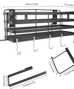 Griddle Caddy with Magnetic Tool Holder, Knife Storage, Paper Towel Holder for BBQ Accessories Organizer Rack 2