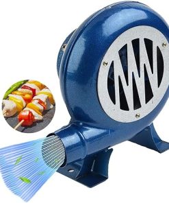 Iron Gear Popcorn Fan Manual Fan, Heavy Duty Manual Iron Gear BBQ Blower, Hand Crank Blacksmith Forge Blower, Starter Flame Exciter Tool, Outdoor Cooking Manual Air Blower Accessories(250W)