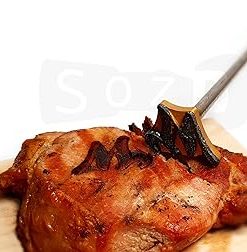 Custom Cake Branding Iron | Meat Branding Iron for Grilling | Meat Brander Personalized | Steak Branding Irons Personalized | Food Branding Iron | BBQ Branding Iron (1 inch (25.4 mm)) 2