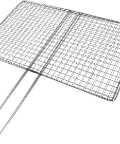 BESPORTBLE BBQ Grill Accessories Beef Grilling Mesh Round Grill Grate Stainless Steel for Outdoor Cooking