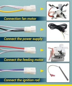 Digital Thermostat Controller Board Kit Fit for Z Grills Digital Pro Control Board Replacement Fit for Pit Boss Mahogany 150PPS Table Top Pellet Grill with LCD Read-Out and 120V RTD Temperature Sensor 2