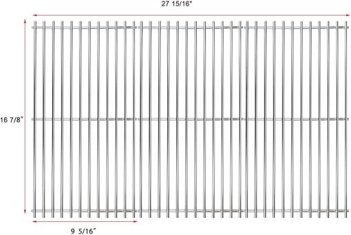 Uniflasy Cooking Grid Grates and Griddle for Charbroil 463230515 463240115 463239915 463226515 463436215 466235816 for Char-Broil 5 6 Burner Gas Grill - Image 2
