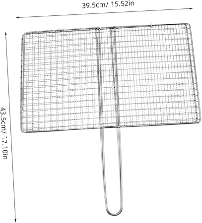 Portable Stainless Steel Fish Grill Basket Clip Style Accessory for Outdoor Camping Picnics for Grilling Fish Vegetables and Meat Durable Safe Easy to Use 2 Portable Stainless Steel Fish Grill Basket Clip Style Accessory for Outdoor Camping Picnics for Grilling Fish Vegetables and Meat Durable Safe Easy to Use - Image 2