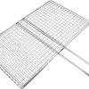 Portable Stainless Steel Grill Basket for Outdoor Cooking Bbq Fish Veggie Clip Style Grill Rack for Camping Picnic and Barbecuing Durable Bbq Accessory