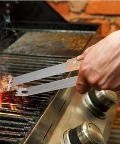 2 Sets Grilling Meat Turner Supplies Kit Backyard Cutter for Storage Outdoor Heavy Utensils Fork Barbecue Accessories and Beef Kitchen Tongs Portable Tools Grill BBQ Duty Indoor 2