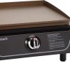 Cuisinart 17” Tabletop Gas Griddle, Easy Assembly Compact Outdoor Flat-Top Grill with Grease Cup, 255 Sq. In Cooking Space Perfect for Camping, Tailgates & BBQs