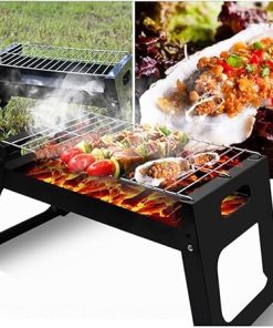Outdoor Grill Fit for BBQ Portable Folding Charcoal Grill BBQ Accessories Barbecue Grill Camping Supplies Barbecue Kitchen Tools 2
