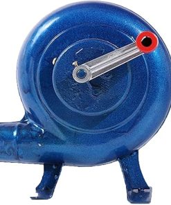 Hand Crank Blacksmith Forge Blower, Iron Gear Popcorn Fan Manual Fan, Manual Iron Gear BBQ Blower, Portable Manual Hand Crank Bellows, Home Ignition and Combustion Cooking Tool(250W)