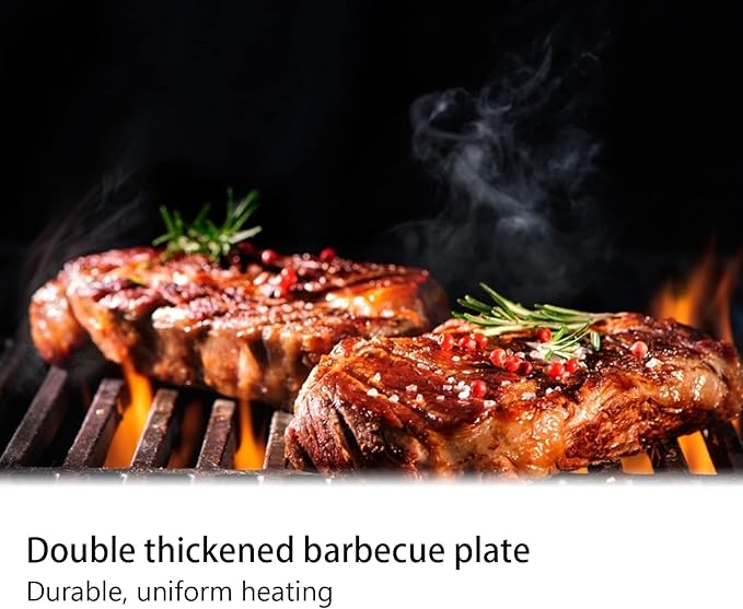 Japanese BBQ Gril, Double Thickened Grill Plate Smokeless Barbecue Grill Accessories Set Portable Charcoal Stove Barbecue Accessories Tools Household Indoor 2 Japanese BBQ Gril, Double Thickened Grill Plate Smokeless Barbecue Grill Accessories Set Portable Charcoal Stove Barbecue Accessories Tools Household Indoor - Image 2