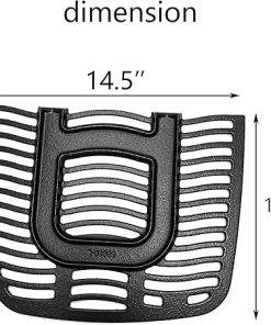 C285 Cast lron 2 Cooking Grates Replacement Parts for Napoleon All TravelQ 285 Series PRO285E, PRO285, 285X, PRO285X, PRO285-BK Gas Grill Grids 14 1/2″ x 10 1/2″ 2