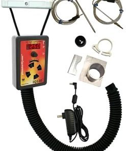 IQ120 BBQ Temperature Regulator Kit with Small Adjustable Kamado Pit Adapter 2