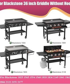 Griddle Lid Back-hinged Design for 36″ Blackstone Griddle, Nexgrill, Member Mark Griddle and other 36” griddles, Hard Cover Hood with handle for 36 Inch Blackstone Table Top Griddles 2