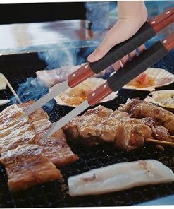 HANABASS 5pcs Stainless Steel Cooking Tongs Bbq Grill Tongs for Grilling Meat Clamp Bread Clip Kitchen Tool 2
