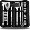Stainless Steel Barbecue Grilling Tools Outdoor Camping Cooking Tools Set Grill Accessories Kit with Bag 4