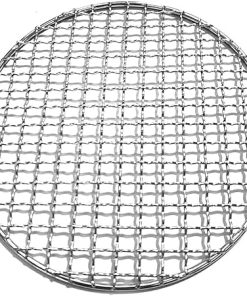 HEAGER Stainless Steel Cooking Grate Grid, Grids Grates Stainless Steel Wire Round Barbecue Grill Mesh Wire Net Stainless Steel Racks Grid Grate Picnic BBQ Tools Accessories