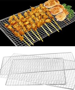 BBQ Grill Outdoor Barbecue Skewer Reusable Grill Sticks BBQ Fork BBQ Utensil Kitchen Outdoor Camping Accessories (Color : D, Size : 44 * 26cm) 2