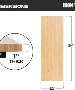 34×12 Wood Folding Grill Shelf Accessory – Compatible with Traeger Grill Ironwood, Ironwood XL, Timberline, & Timberline XL Models with PAL Pop and Lock Accessories Mount 2