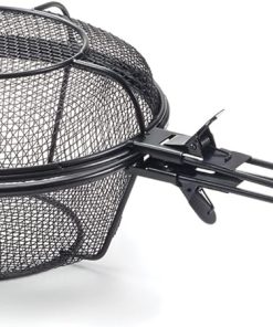Outset 76182 Chef's Jumbo Outdoor Grill Basket and Skillet with Removable Handles