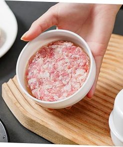 Healifty Burger Press Reusable Meat Pressing Tool for Shaped Patties Compact Kitchen Supply for Easy Stuffed Burgers and Meat Pies Ergonomic Design for Comfortable Use 2