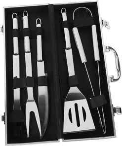 HANABASS Stainless Steel Grill Tool Set BBQ Utensil Kit Outdoor Grill Accessories