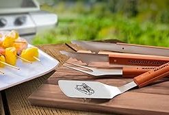 YouTheFan NHL 3-Piece Classic Series BBQ Grill Set: 18″ Stainless Steel Sportula (Spatula), Fork & Tongs with 2 Bottle Openers 2