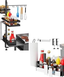 Griddle Caddy for Blackstone 17"-36" Griddles, Strong Magnetic Tool Holder & Paper Towel Holder