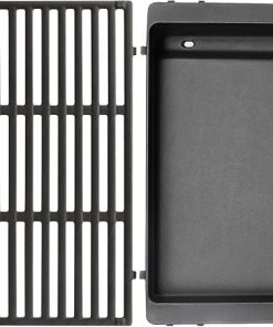 Genesis ii Grates and Genesis 2 Griddle for Weber Genesis II 300 & Genesis LX 300 Series Gas Grills, Genesis II E&S 310 315 320 325 335, Grill Parts for Weber Genesis II 66095 7599 Griddle, Cast Iron