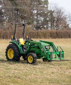 Titan Attachments Heavy Duty Pallet Fork Frame and 48″ Fork Blades with 2″ Trailer Receiver Hitch Fits John Deere Loader 2