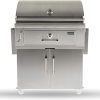 Dining Cart,Outdoor Grill Cart,Stainless Steel,with 4 Hooks, Double-Shelf,Side Handle,Wheels,Cooking Table for Outdoors, Kitchen or Backyard, Movable BBQ Trolley,Multifunctional and Commercial 3