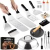 Griddle Accessories Kit, 29PCS for Blackstone Flat Top Grill Accessories Set for Camp Chef, Grilling Utensils Set with Spatulas, Burger Press, Basting Cover, Scraper, Carry Bag, Grilling Gifts for Men