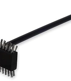 SPARTA 4029000 Stainless Steel Grill Brush, Grill Scraper With Metal Bristles, 30.5 Inches, Black