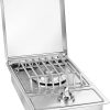 Bullet by Bull Classic Single Side Burner Stainless Steel Drop in for Outdoor Kitchen BBQ Island Natural Gas