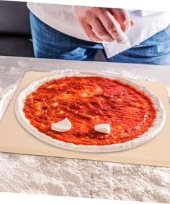 PRETYZOOM Cordierite Oven Stone Square Pizza Baking Tray Pizza Pan Oven Stone Baking Tool 2