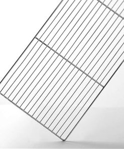 Barbecue Grilling Basket,Stainless Steel Barbecue Mesh Rectangular Household Bar Mesh Bbcine Cake Cooling Rack Baking Barbecue Tool