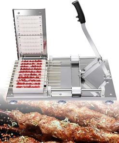 Kebab Maker, Manual Kebab Maker, Fast Portable Kebab Box, Stainless Steel BBQ Kitchen Accessories Tool
