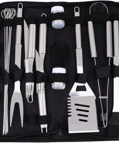 Grill Utensils Set 12pc Stainless Steel BBQ Tools Kit BBQ Accessories Outdoor Camping Cookware