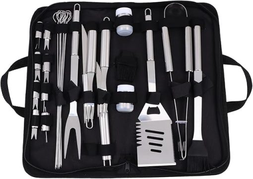 Grill Utensils Set 12pc Stainless Steel BBQ Tools Kit BBQ Accessories Outdoor Camping Cookware