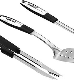 Cuisinart CGS-233BK 3-Piece Grilling Tool Set, Black
