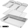 Portable Outdoor Grill Cart with Ample Storage and Durable Wheels, BBQs and Family Gatherings, Brown 3