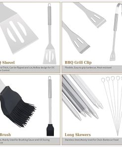 Barbecue Tool Sets 20PCS Barbecue Utensils Grill Tools Heavy Duty Stainless Steel Grill Set BBQ Grill Accessories for Outdoor for Barbecue 2