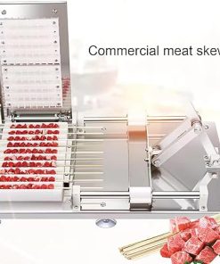 WIKINK Kebab Maker Box, Skewer Kebab Machine BBQ Meat Skewers Maker, Stainless Steel Barbecue Kebab Maker Box for Outdoor, Barbecue Spare Parts BBQ Tool 2