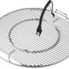 Replacement 1-Piece XL ConvEGGtorBasket Rack for Big Green Egg X-Large, BGE EGGpsnder Accessories – Easy Placement or Removal of Grill Heat Deflector or Cast Iron Plate Setter, Stainless Steel Rack 4