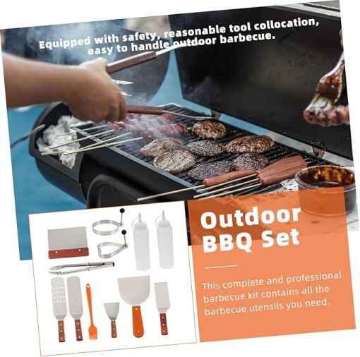 Milisten 1Set Barbecue Tool Durable BBQ Grill Accessories for Outdoor Cooking Easy to Clean Picnic Kit for Camping Lovers and Grill Enthusiasts - Image 2
