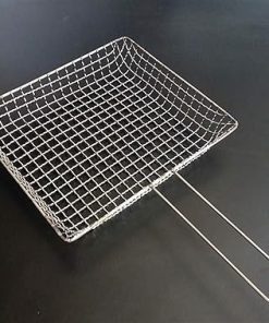 Barbecue Grilling Basket,Pure Stainless Steel Barbecue Clip Coarse Grilled Fish Racquet Grilled Seafood Special Basket Grilled Clams Barbecue Tool