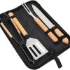 BBQ Grill Accessories Set, Nonstick Stainless Steel BBQ Tool Set, Grill Tools Grilling Accessories for Backyard Parties, Outdoor Parties 4