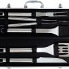 BBQGUYS Signature 5-Piece Stainless Steel Tool Set - BBQ-5PC-TSB